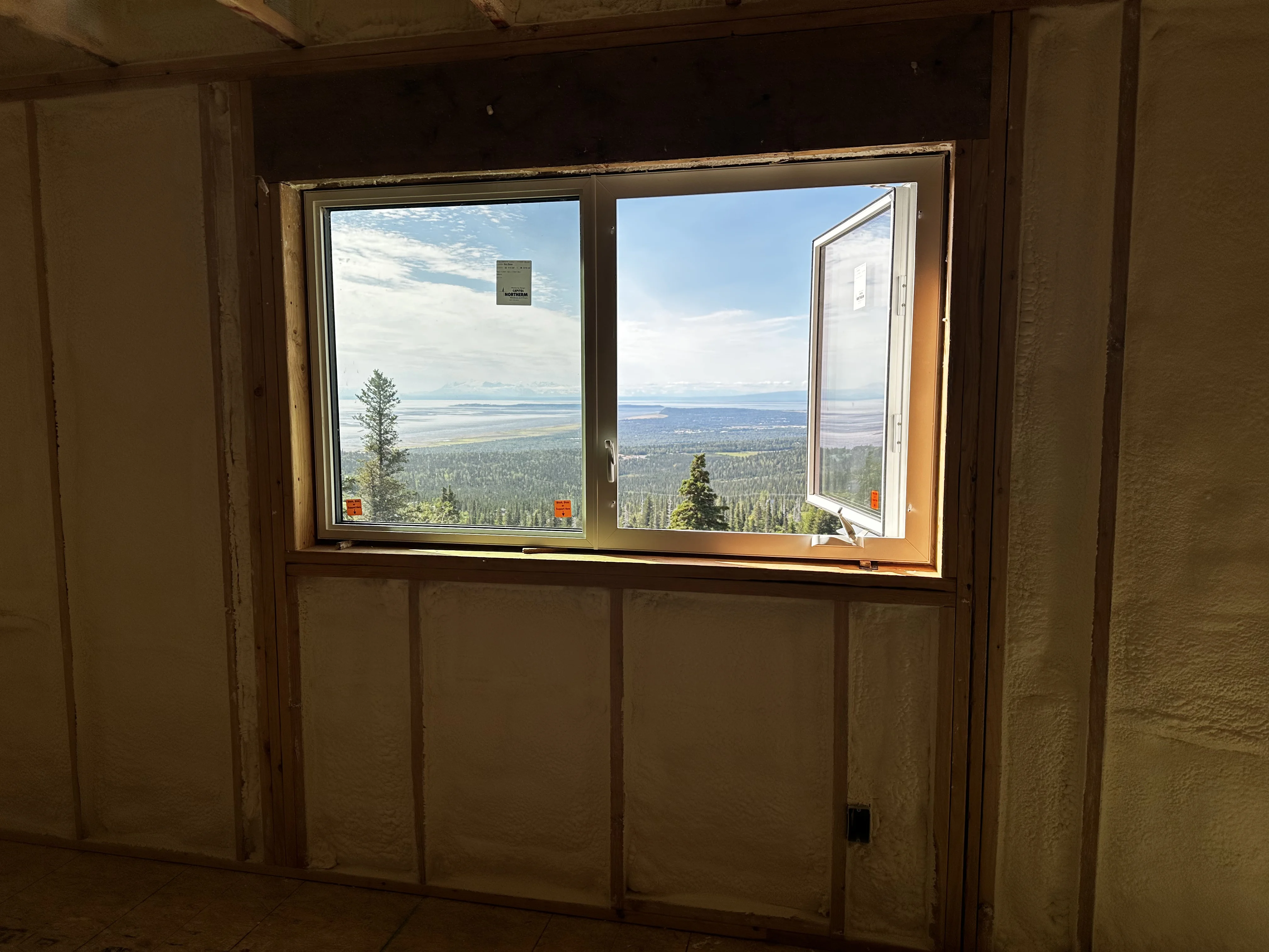 Alaska Attic Insulation Before Foam