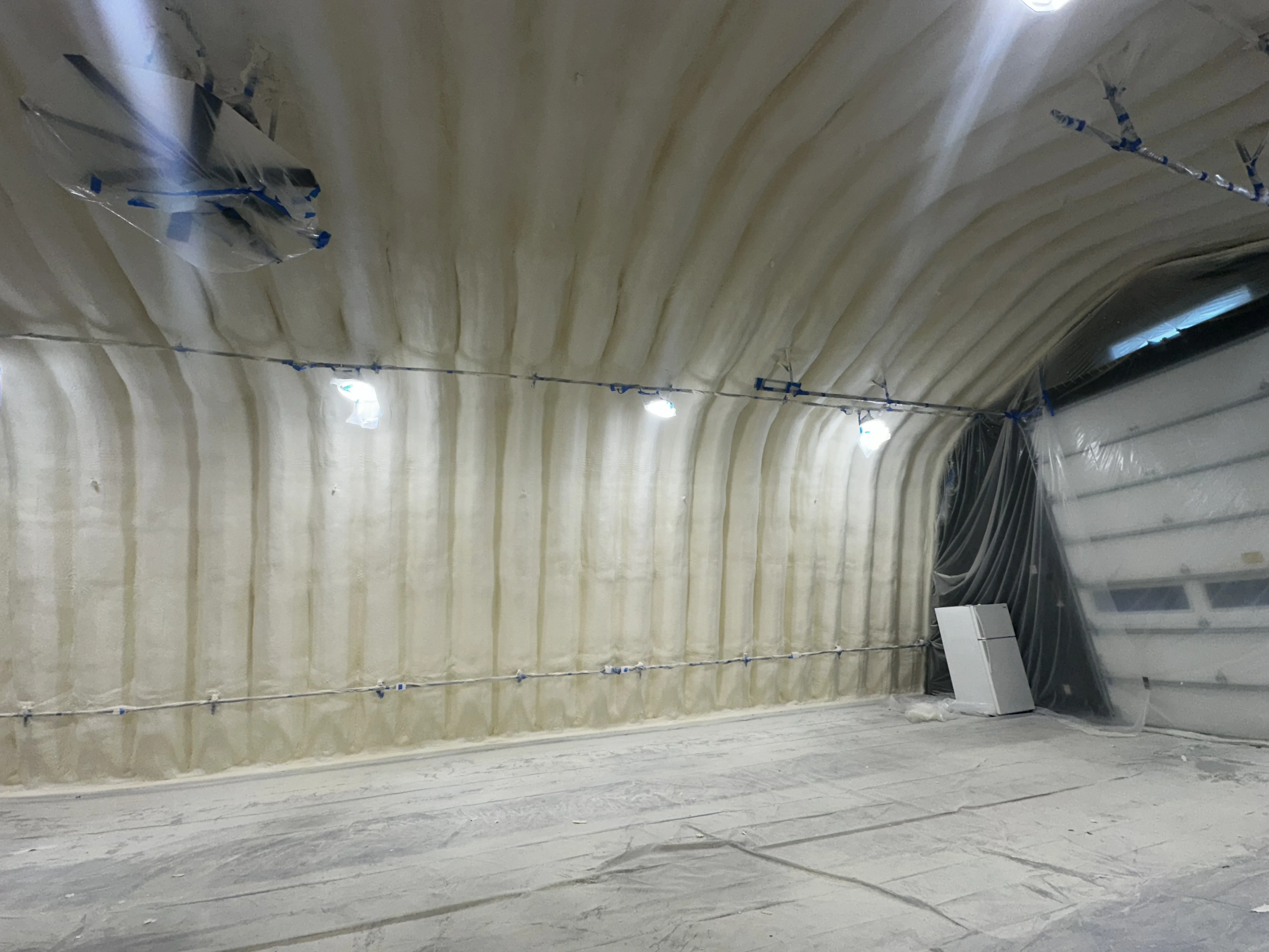 Alaska Quonset Hut Spray Foam Insulation