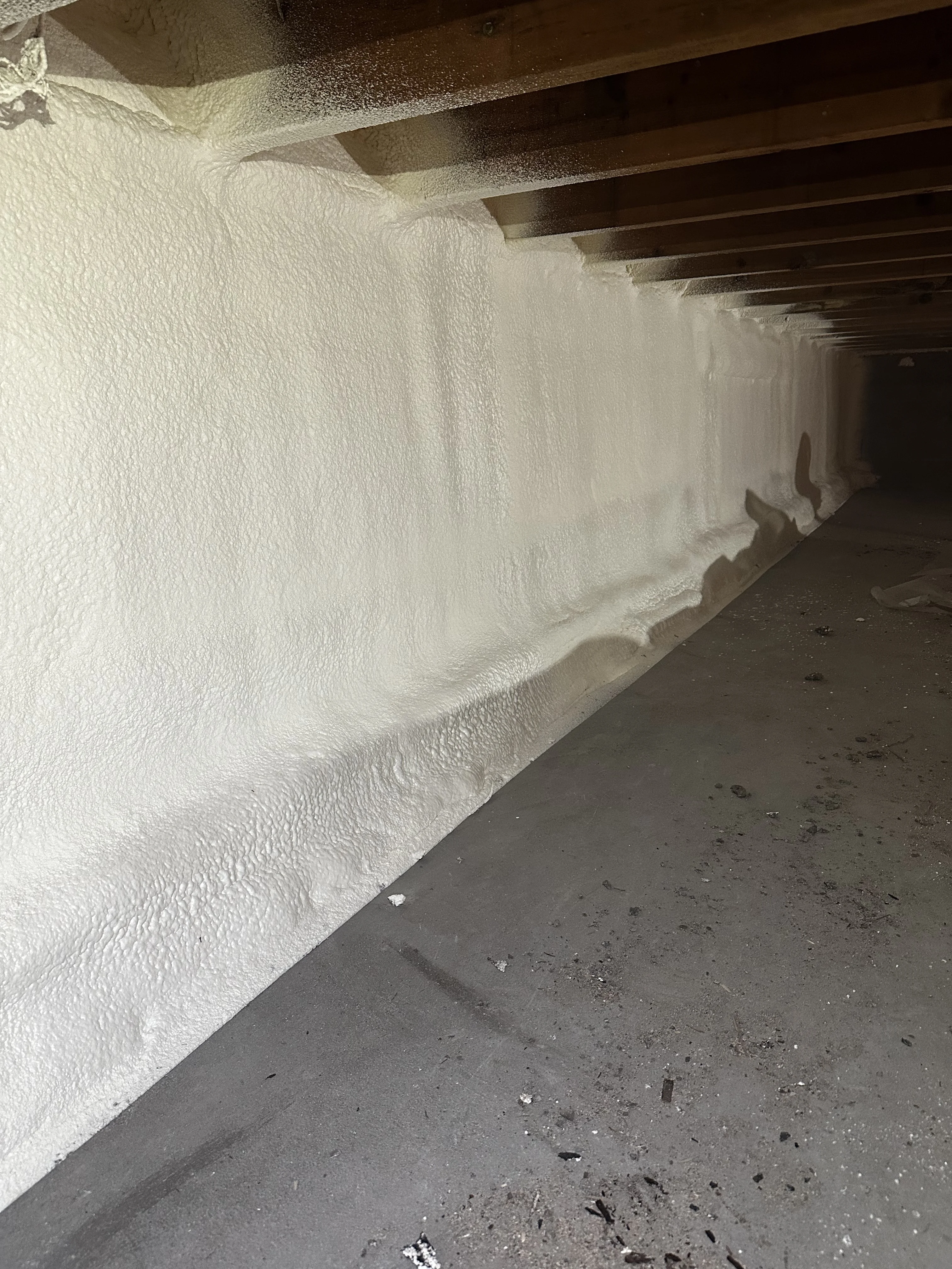 Alaska Spray Foam Cure Time Example