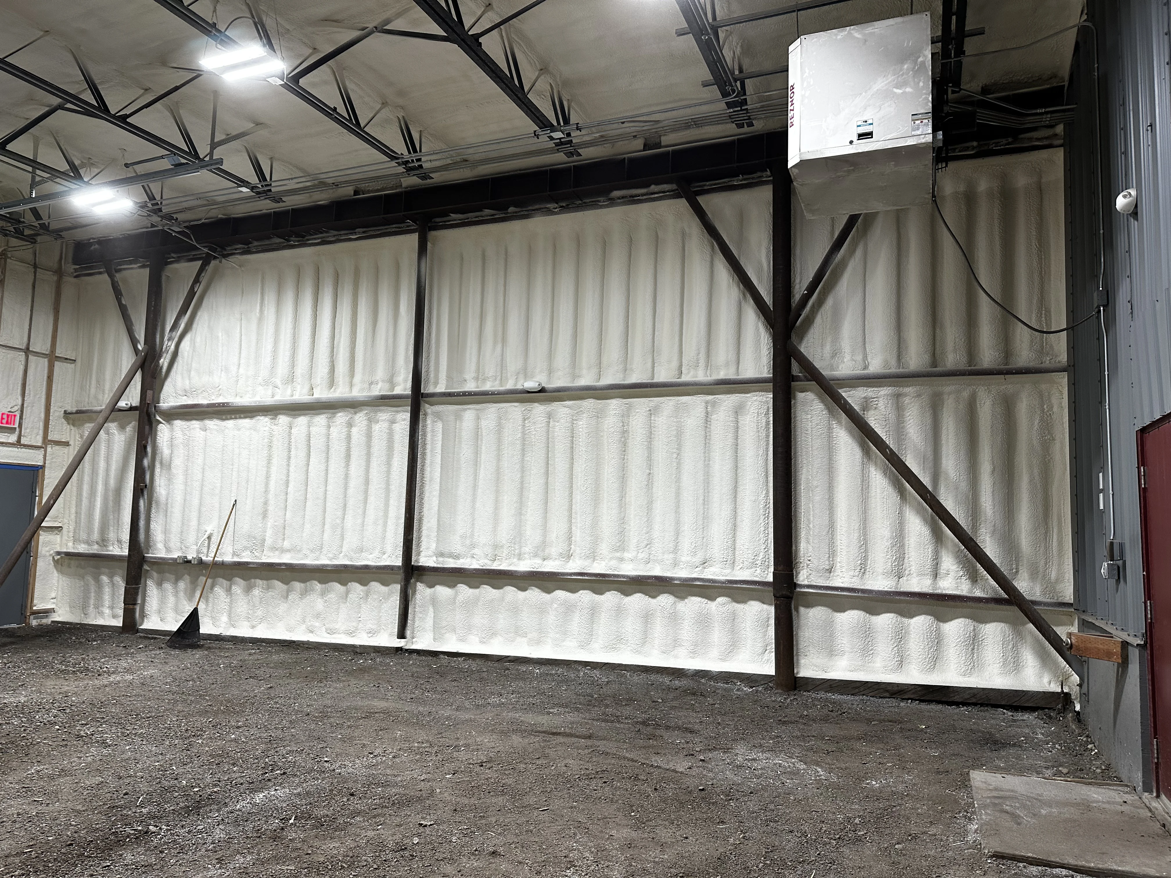 Alaska Spray Foam Wall Application Detail