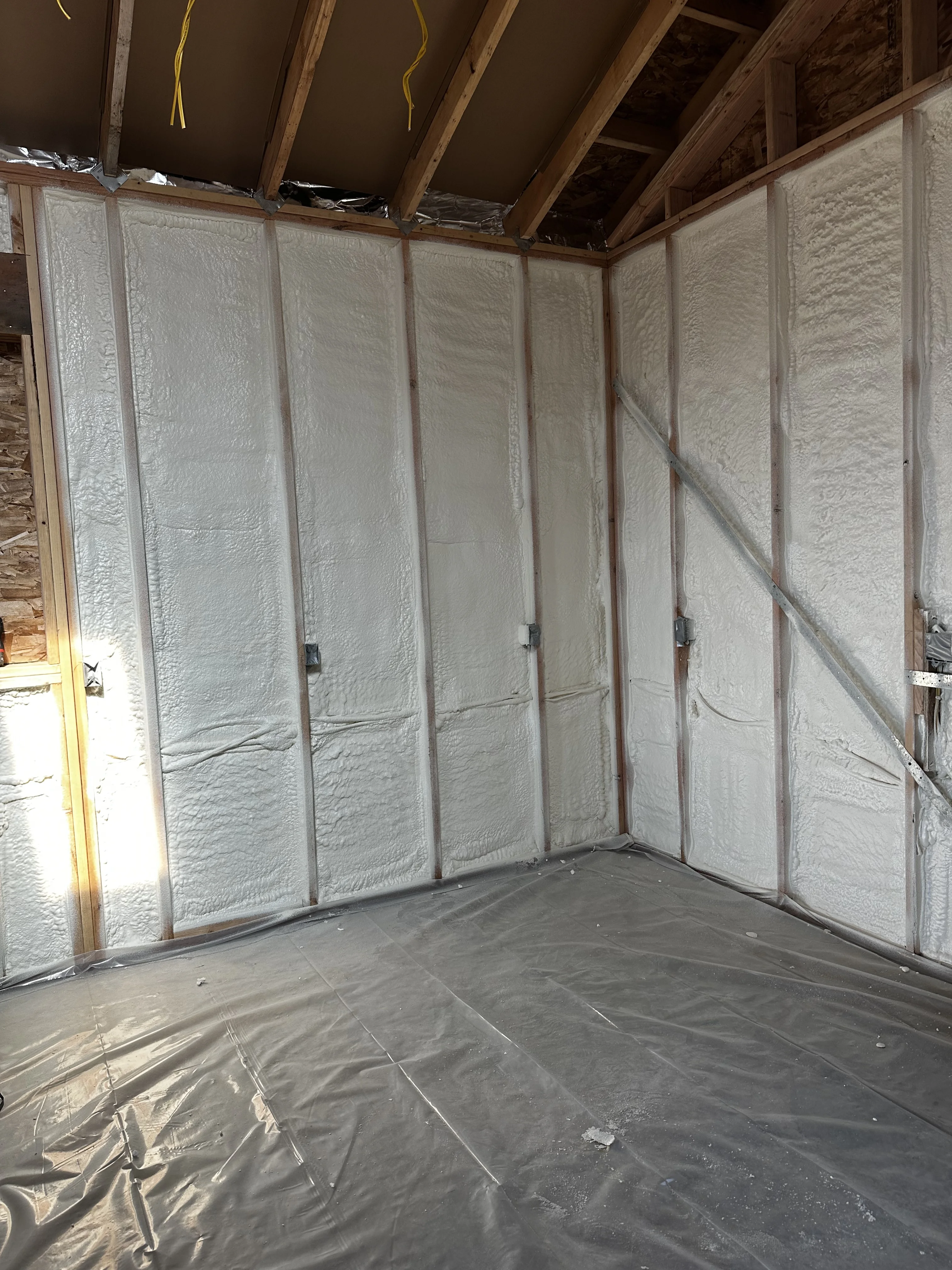 Anchorage Exterior Wall Spray Foam Prep